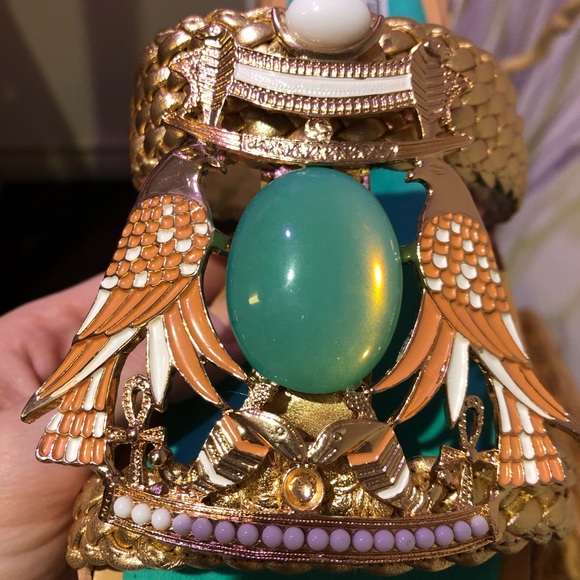 NEW Ivy Kirzhner Gold Tutankhamen Leather Sandals - Picture 13 of 15